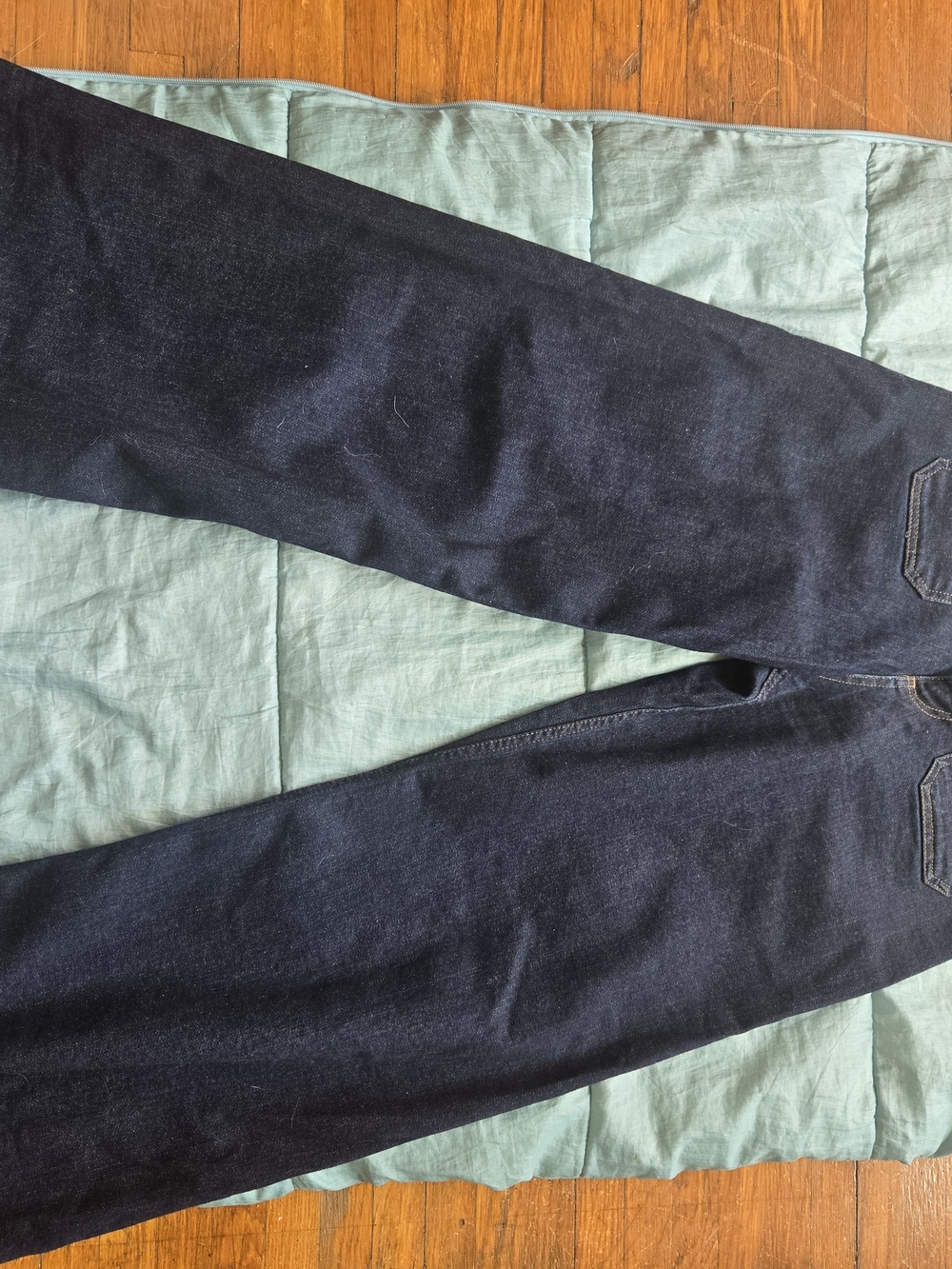 Zara Dark Blue Wide Leg Jeans